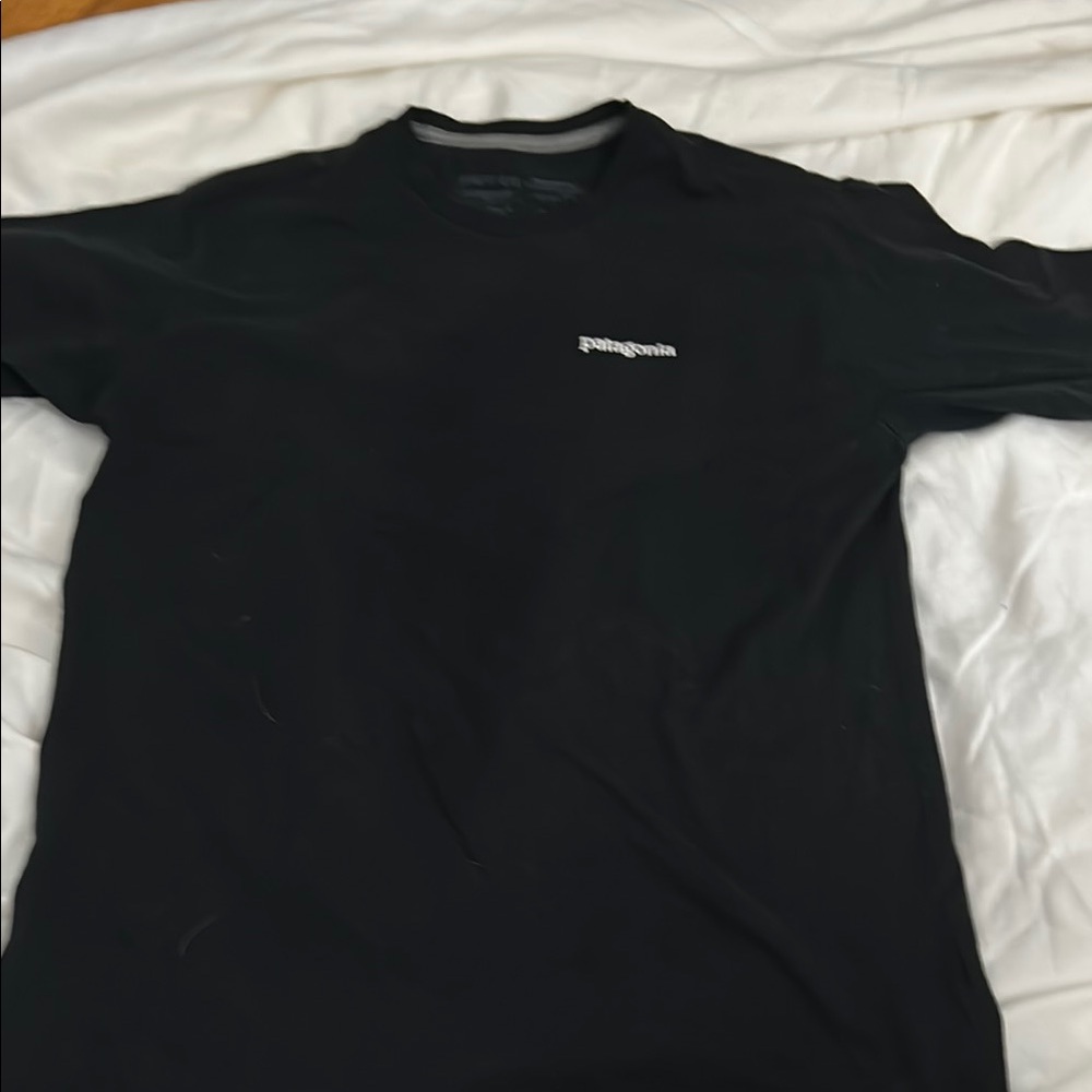 Patagonia Black Crew Neck Short Sleeve Tee